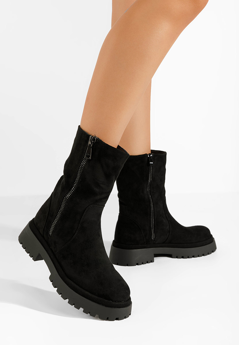 Czarne kozaki damskie Callidora