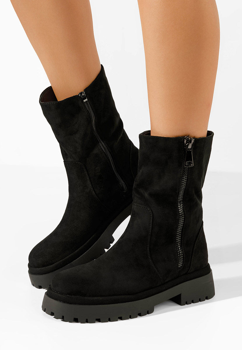 Czarne kozaki damskie Callidora