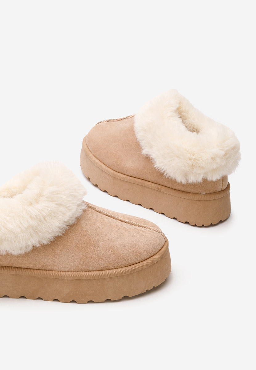 Khaki drewniaki Cozy