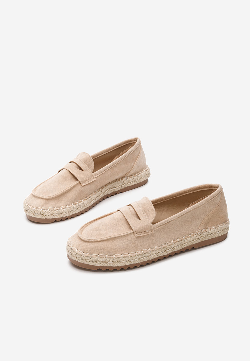 Beżowe mokasyny damskie Elanore