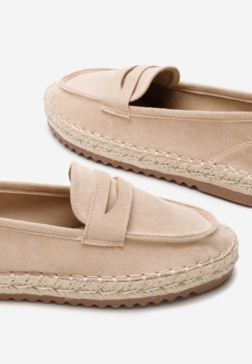 Beżowe mokasyny damskie Elanore