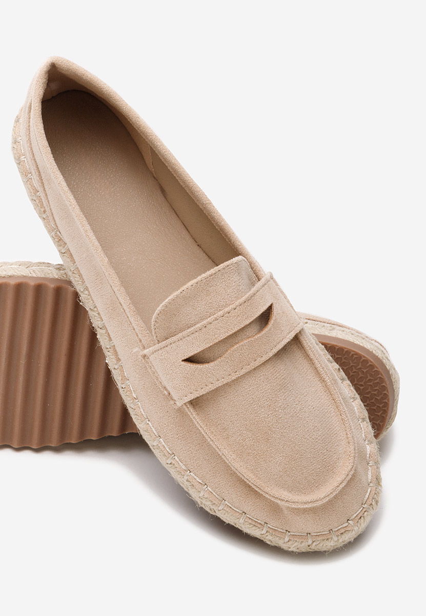 Beżowe mokasyny damskie Elanore