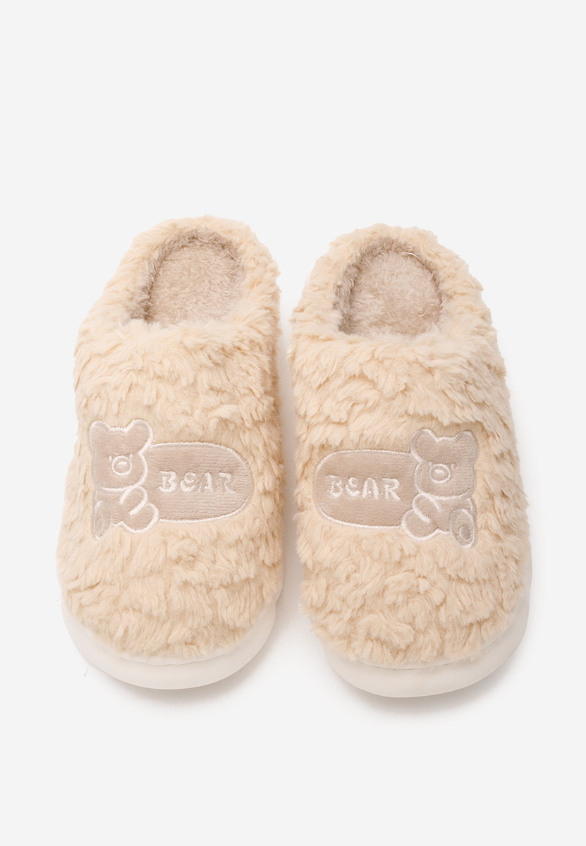 Beżowe kapcie damskie Tiena