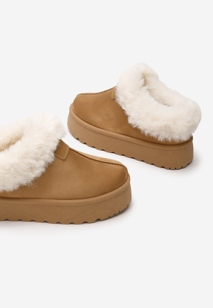 Camelowe botki na platformie Dorthea Camelowe botki na platformie Dorthea