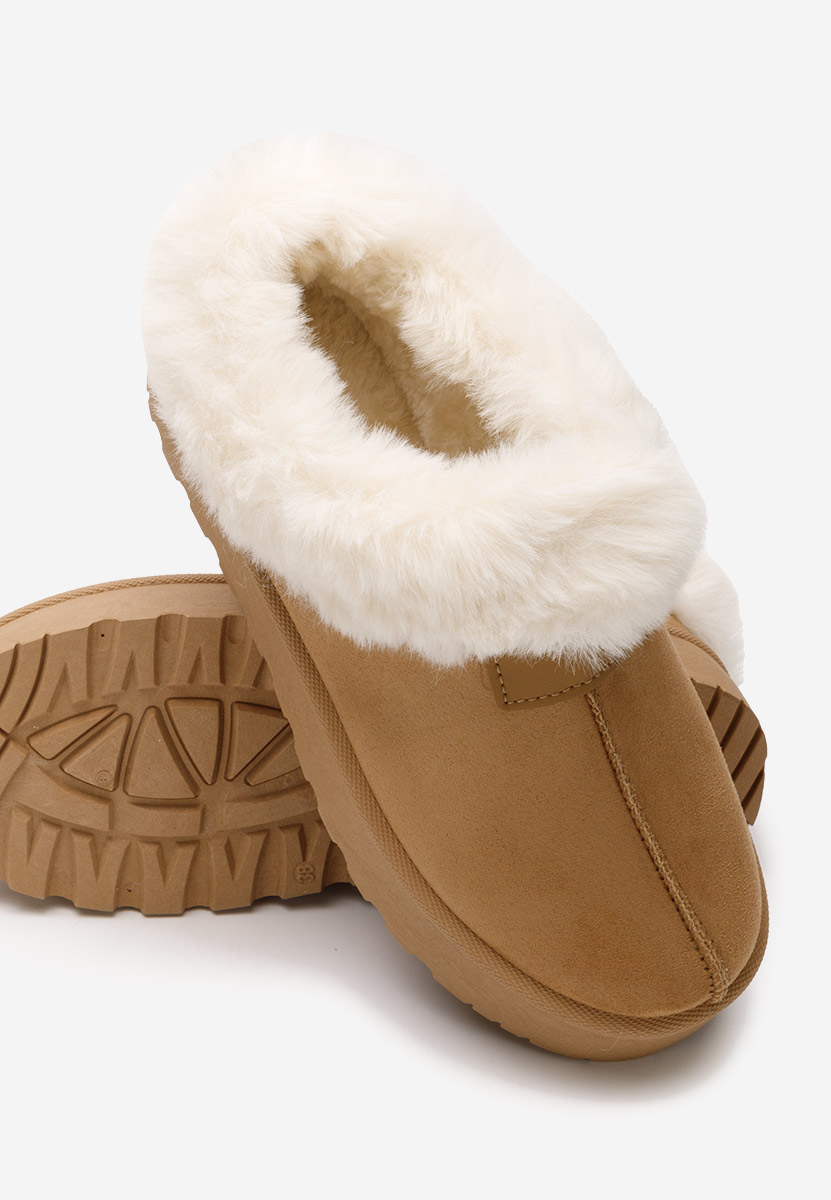 Camelowe botki na platformie Dorthea Camelowe botki na platformie Dorthea