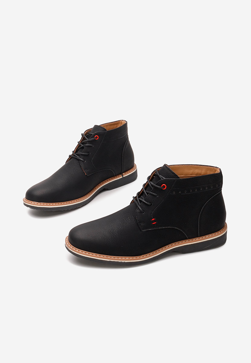 Czarne botki męskie Dhaval