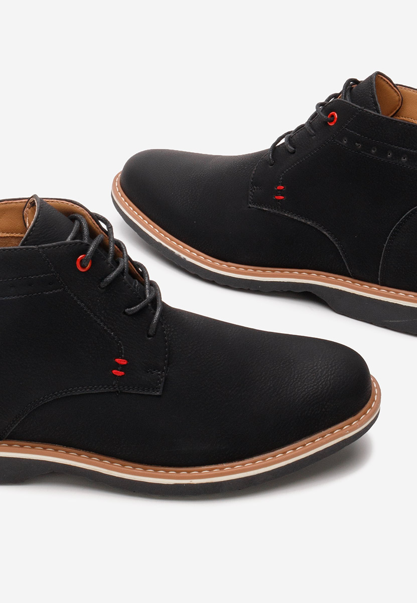 Czarne botki męskie Dhaval