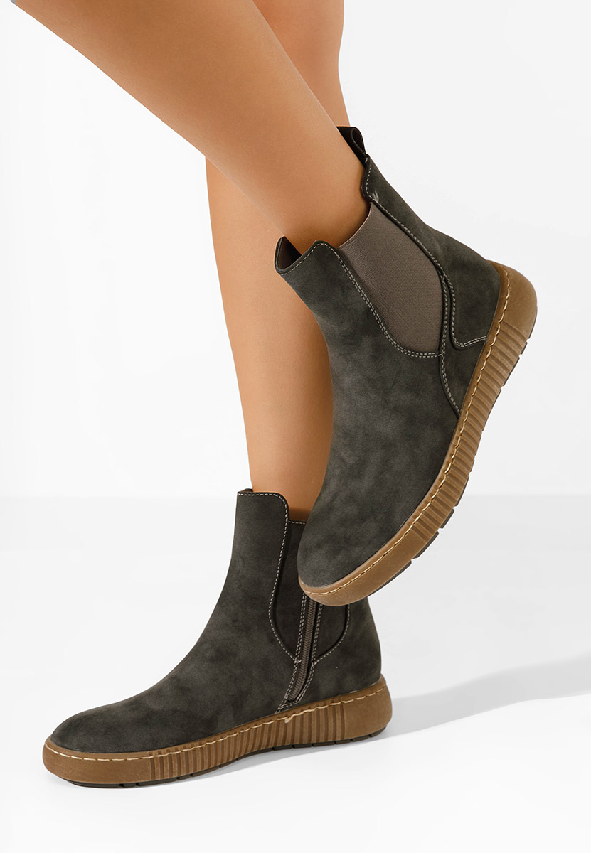 Szare botki chelsea Sheela