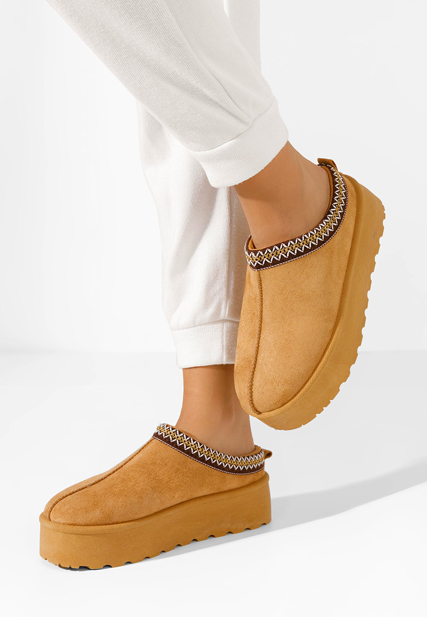 Camelowe drewniaki Comfy V4