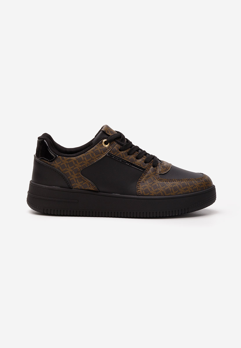 Brązowe sneakersy damskie Crina