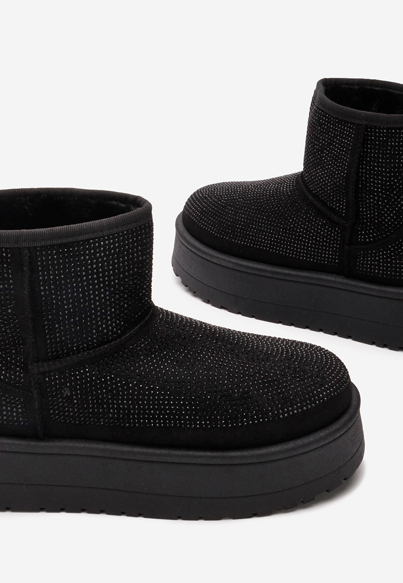 Czarne śniegowce damskie Feyna