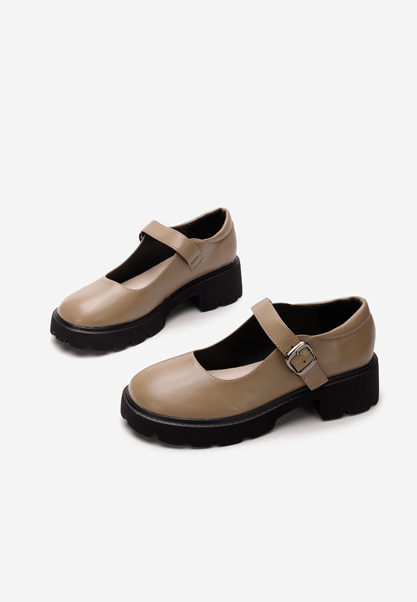 Khaki półbuty damskie Anghela V2