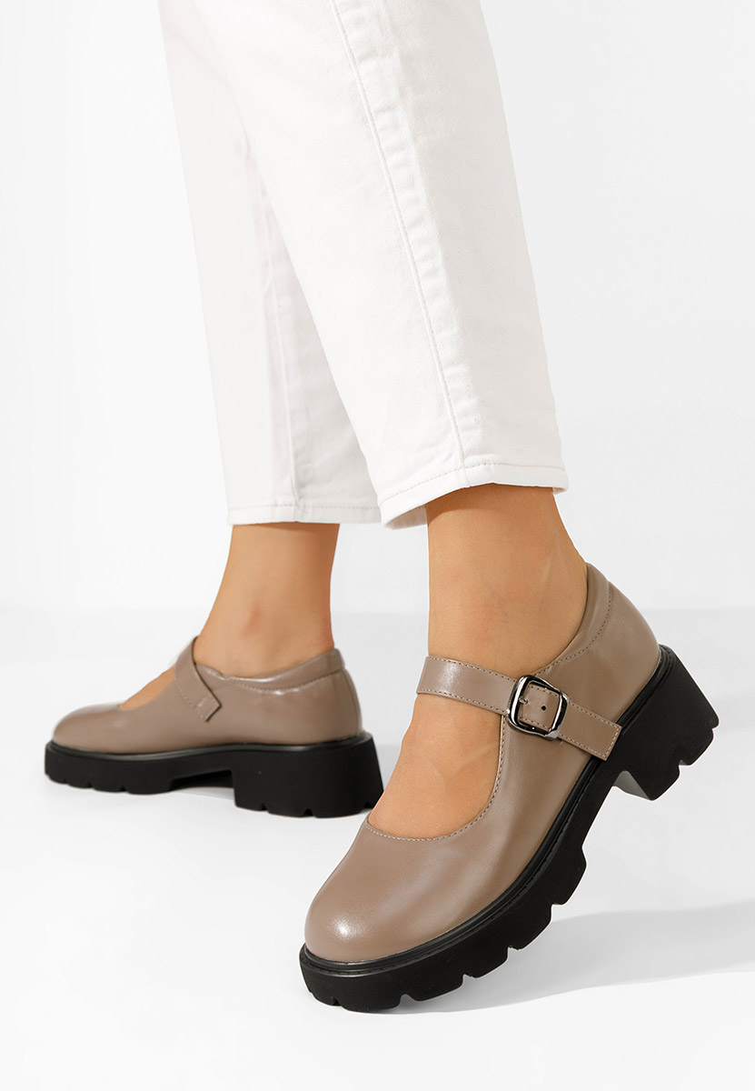 Khaki półbuty damskie Anghela V2