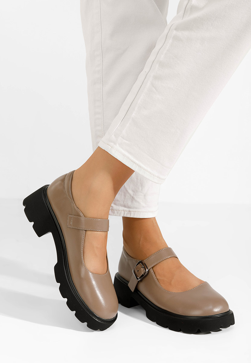 Khaki półbuty damskie Anghela V2