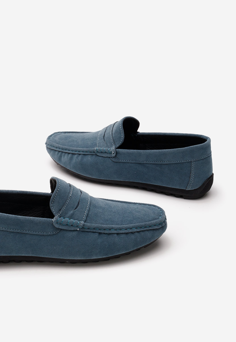Niebieskie mokasyny męskie Bernard