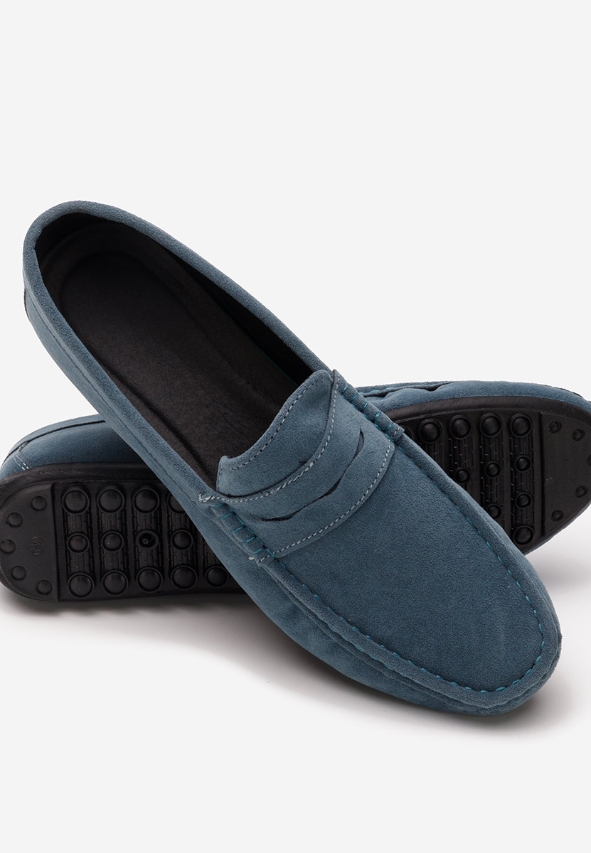 Niebieskie mokasyny męskie Bernard