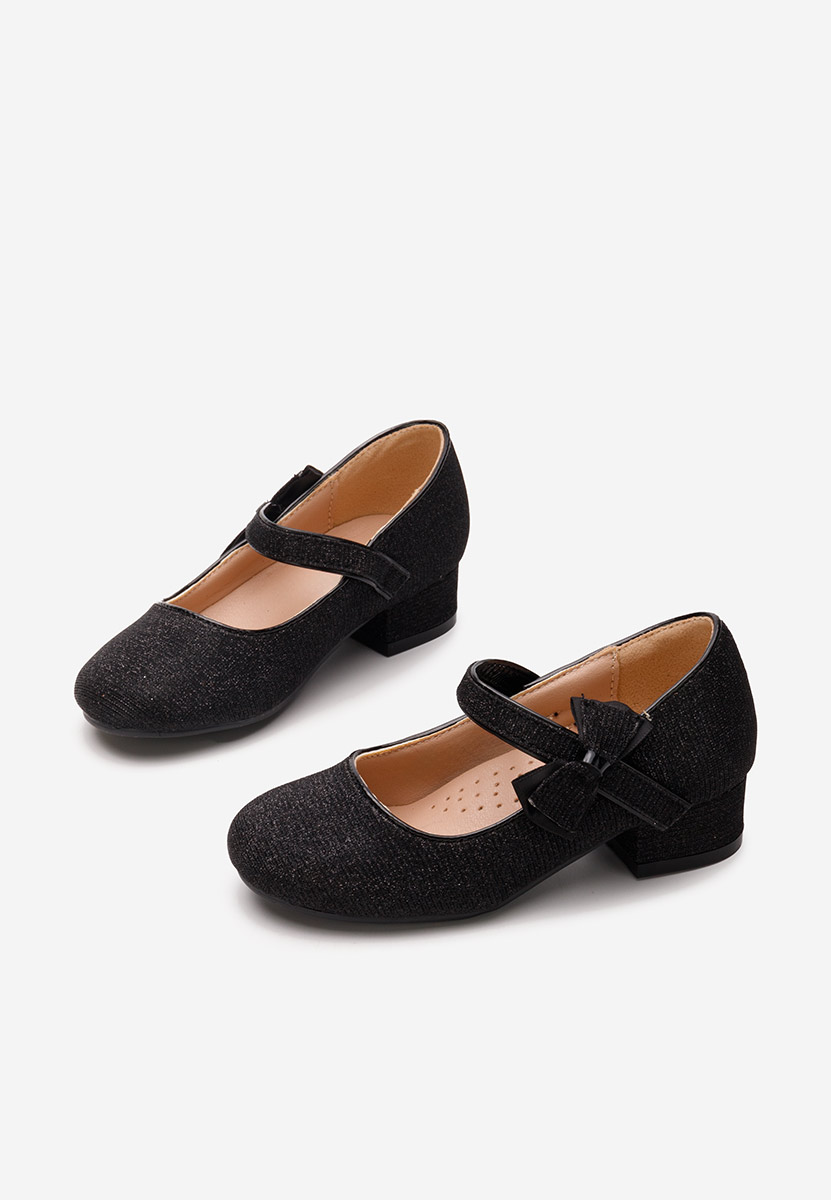 Czarne półbuty dziewczęce Fozzy