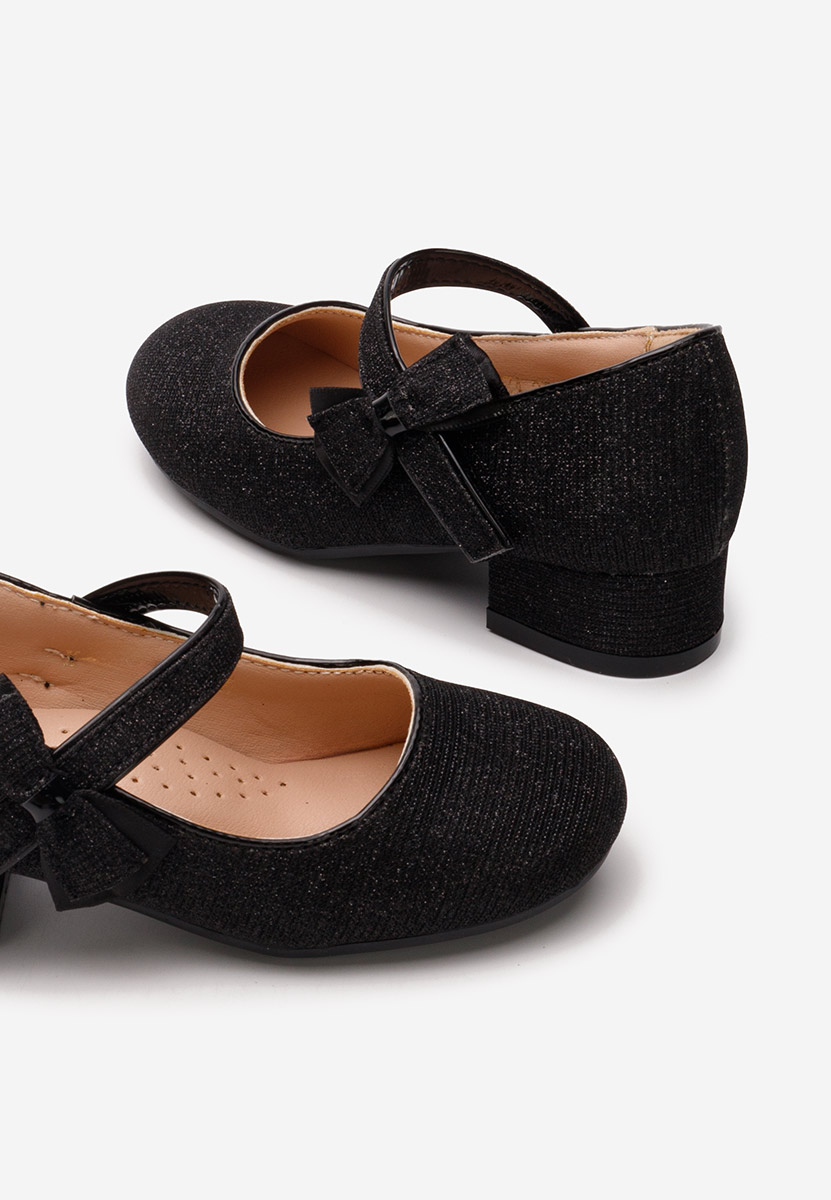 Czarne półbuty dziewczęce Fozzy