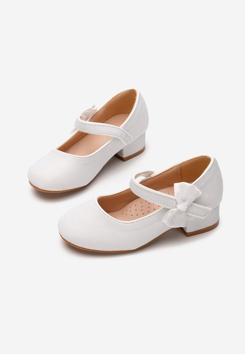 Białe półbuty dziewczęce Fozzy