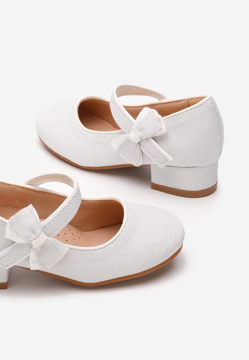 Białe półbuty dziewczęce Fozzy
