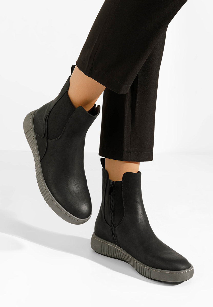 Czarne botki chelsea Sheela