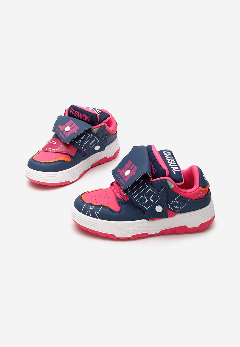 Niebieskie sneakersy na koturnie Sirvanna