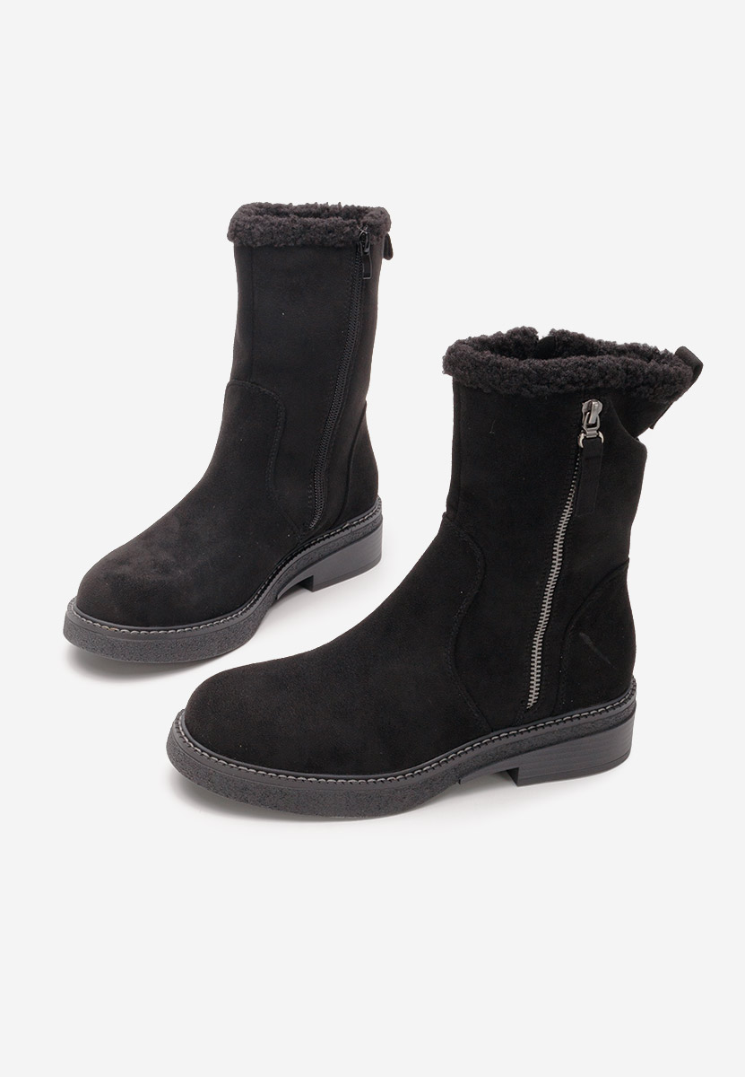 Czarne kozaki damskie Midna V3