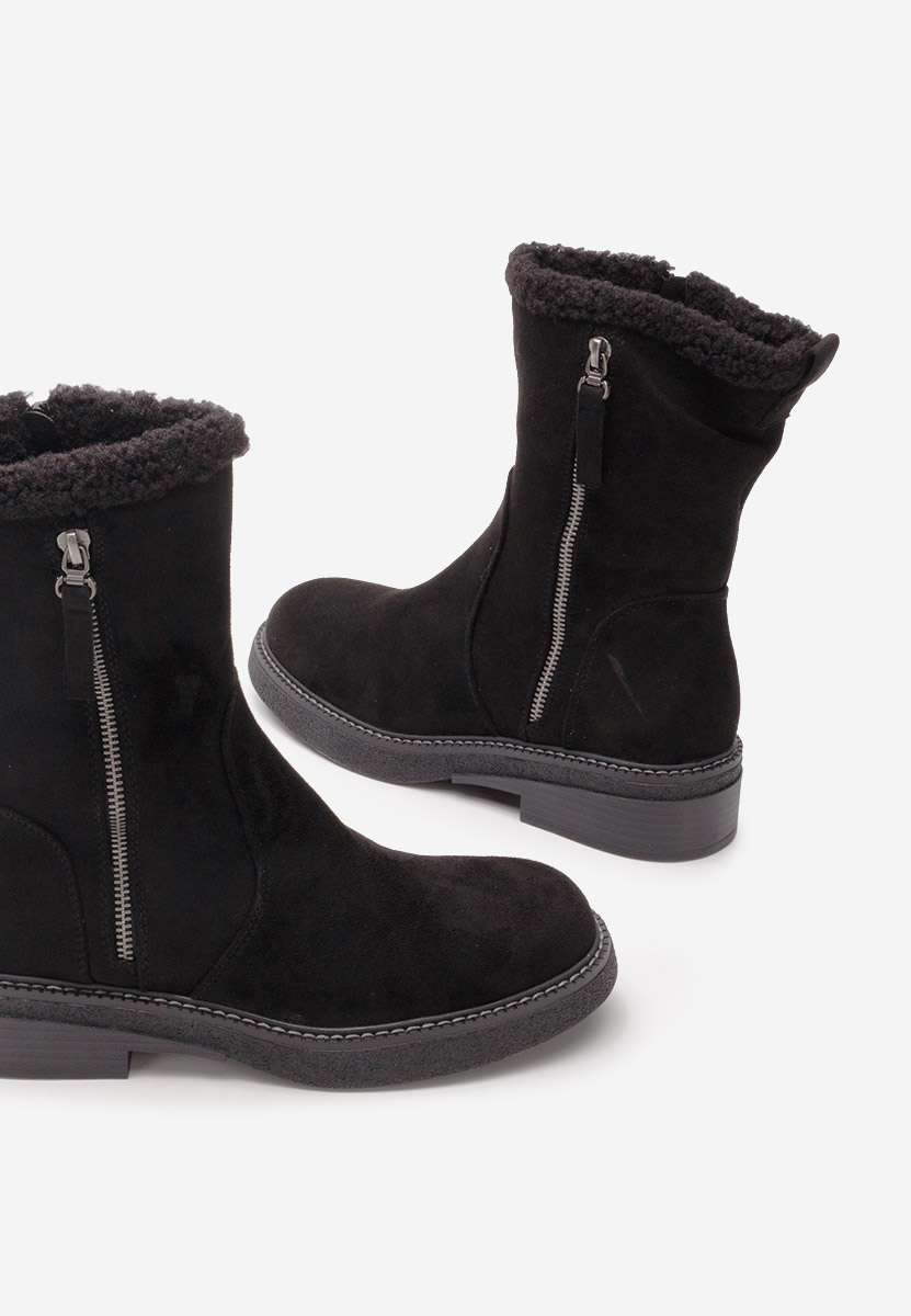 Czarne kozaki damskie Midna V3