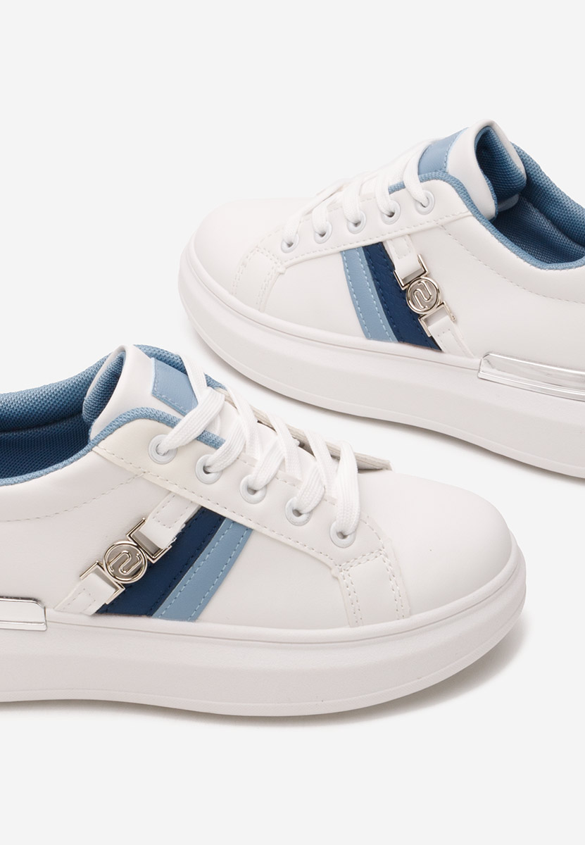 Białe sneakersy dla dzieci Kluno