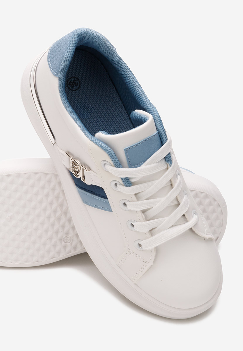 Białe sneakersy dla dzieci Kluno