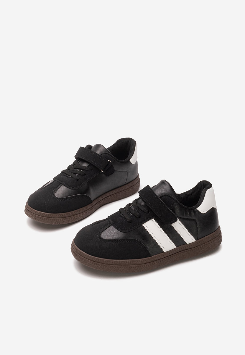 Czarne sneakersy chłopięce Sloopy