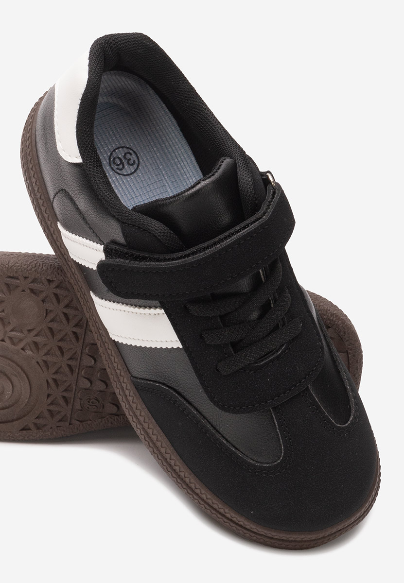 Czarne sneakersy chłopięce Sloopy