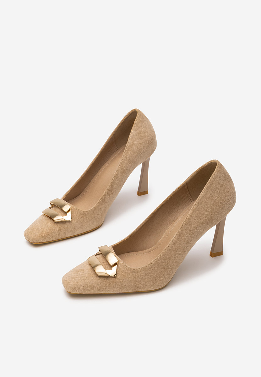 Beżowe czółenka na szpilce Xeresa V2