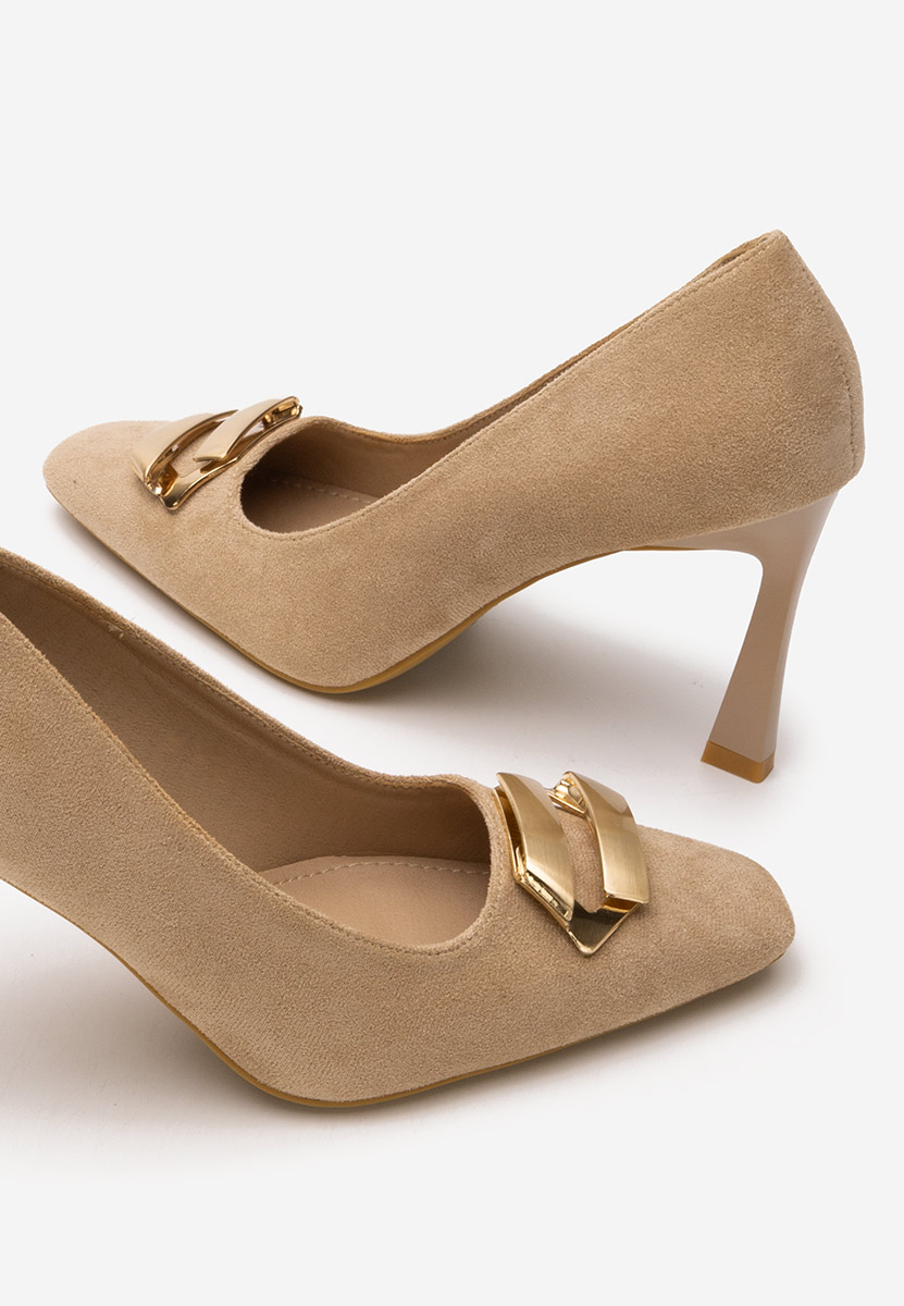 Beżowe czółenka na szpilce Xeresa V2