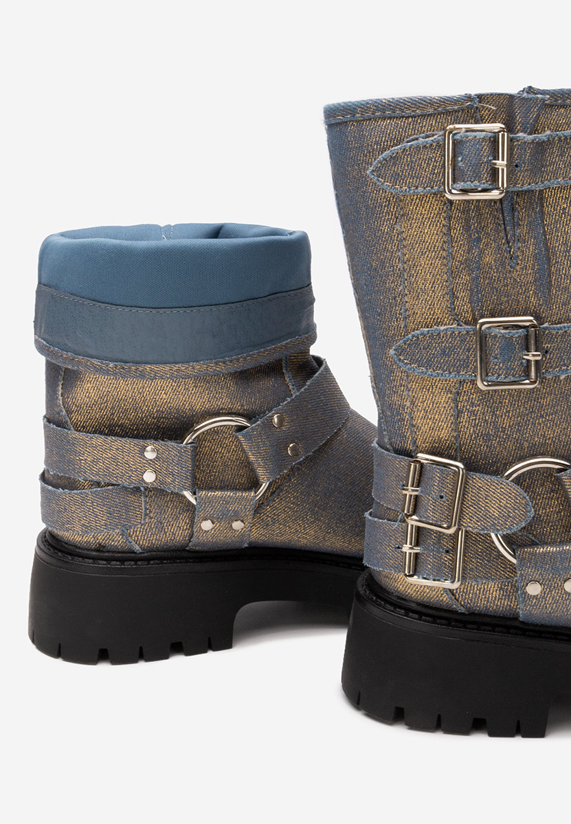 Złote kozaki damskie Jesica