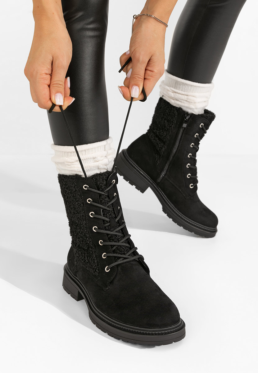 Czarne trapery damskie Milaya