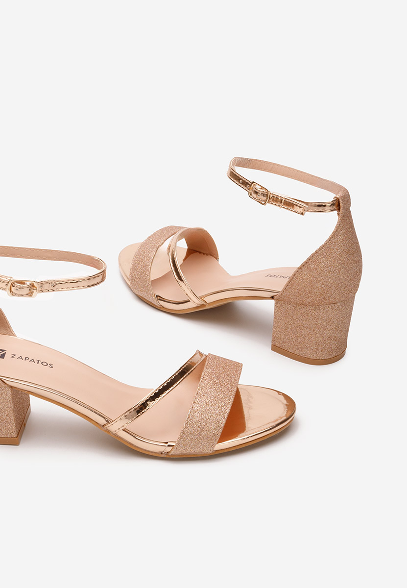 Szampańskie eleganckie sandały Malena V4