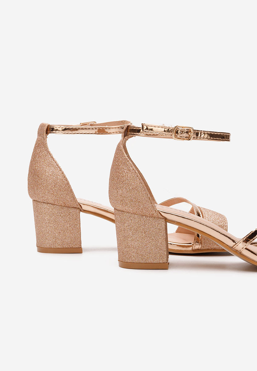 Szampańskie eleganckie sandały Malena V4