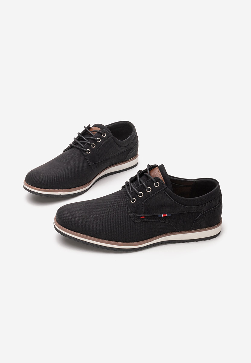 Czarne półbuty męskie Shaunte