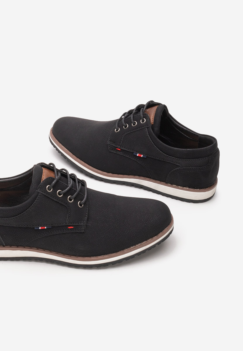 Czarne półbuty męskie Shaunte