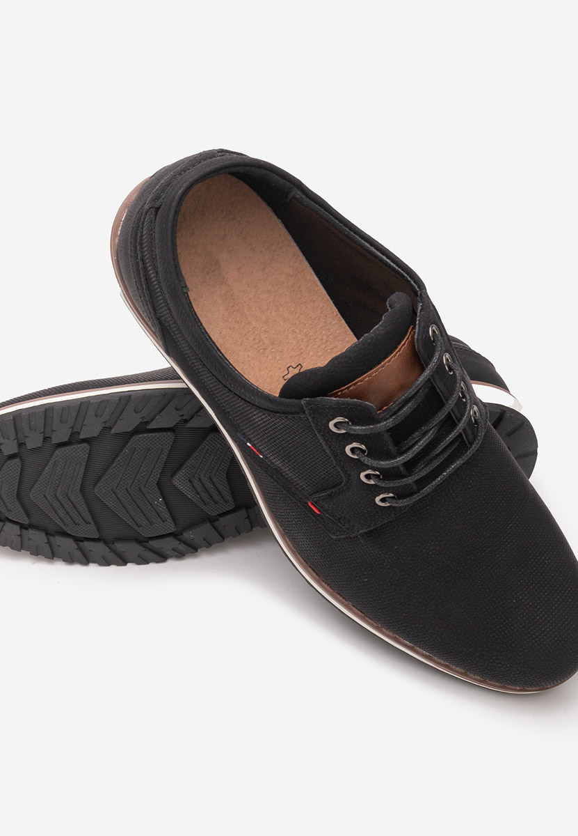 Czarne półbuty męskie Shaunte