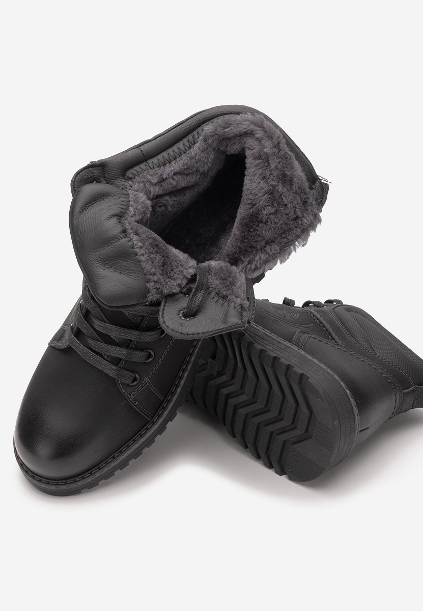 Czarne botki męskie Ploppo