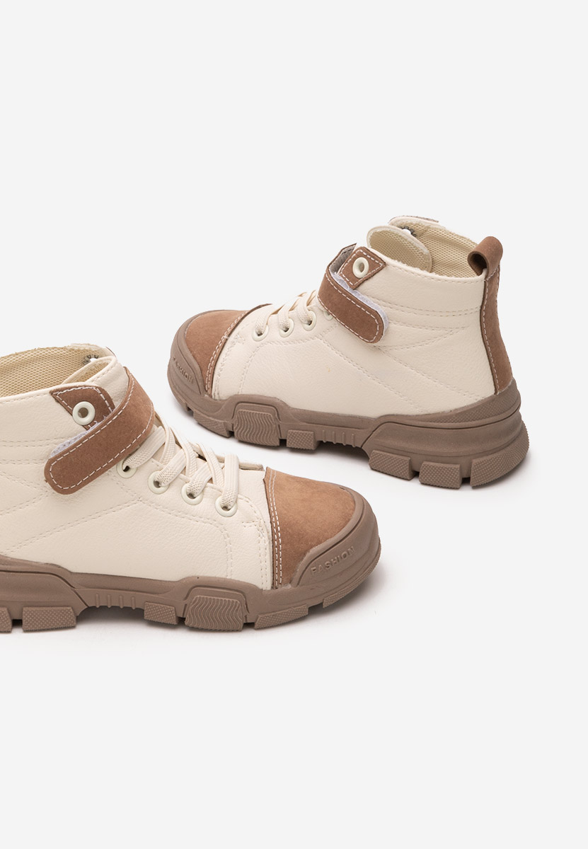 Beżowe botki chłopięce Mavrik