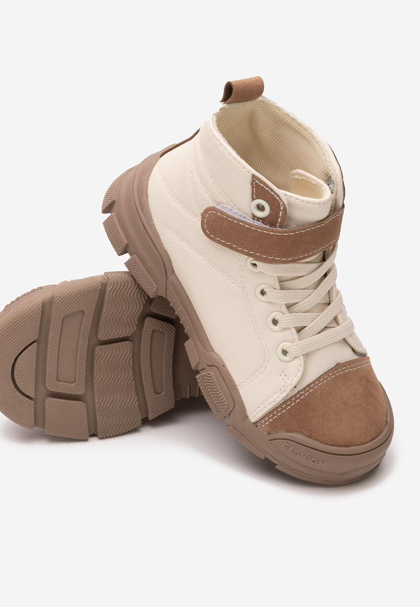 Beżowe botki chłopięce Mavrik