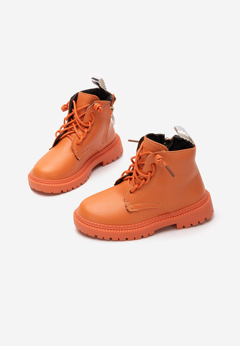 Pomarańczowe botki dzieci Wonderland