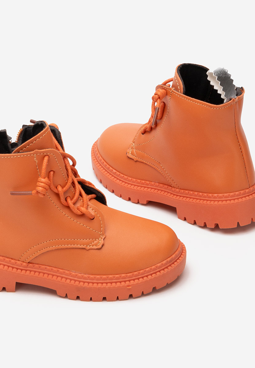 Pomarańczowe botki dzieci Wonderland