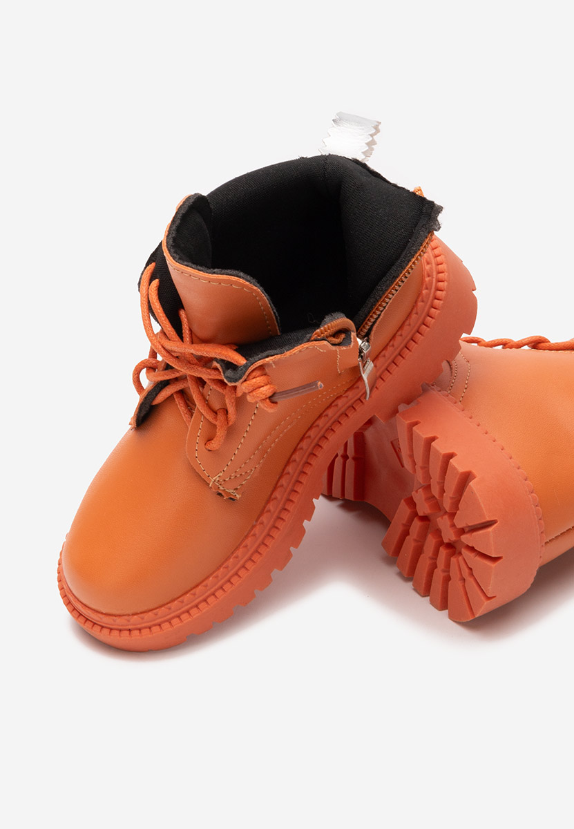 Pomarańczowe botki dzieci Wonderland