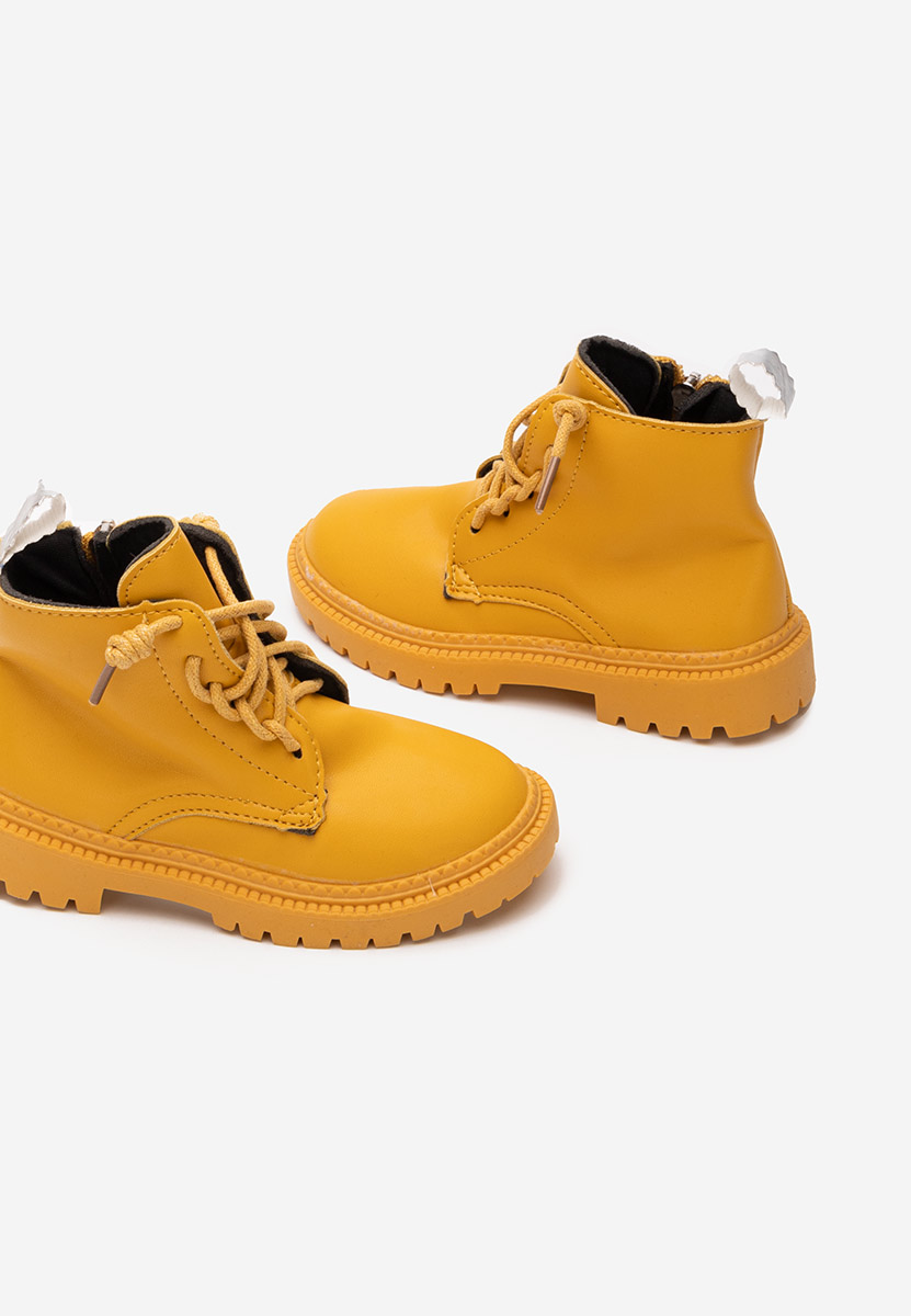 Żółte botki dzieci Wonderland