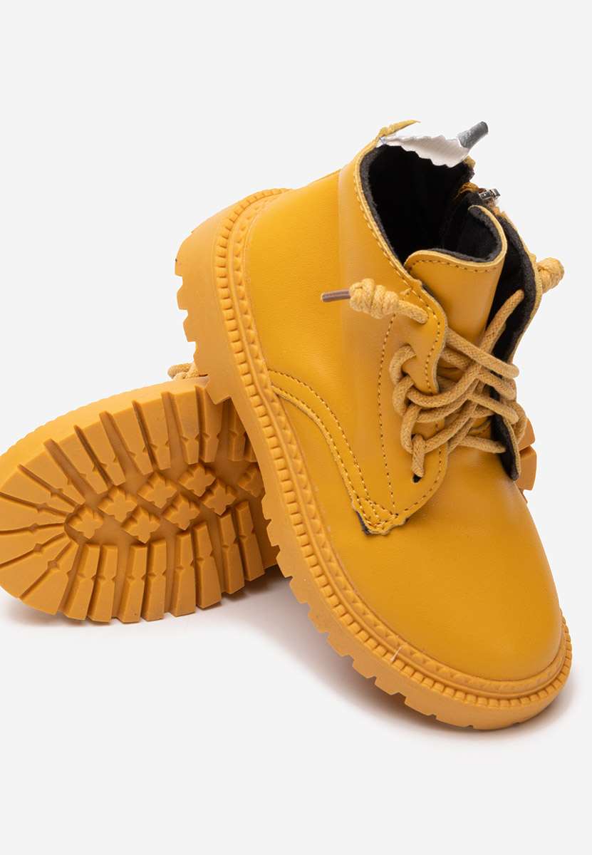 Żółte botki dzieci Wonderland