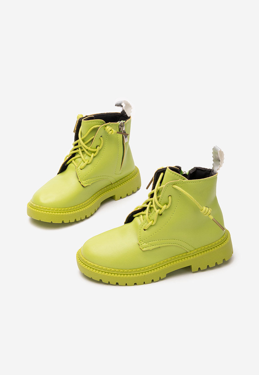 Zielone botki dzieci Wonderland